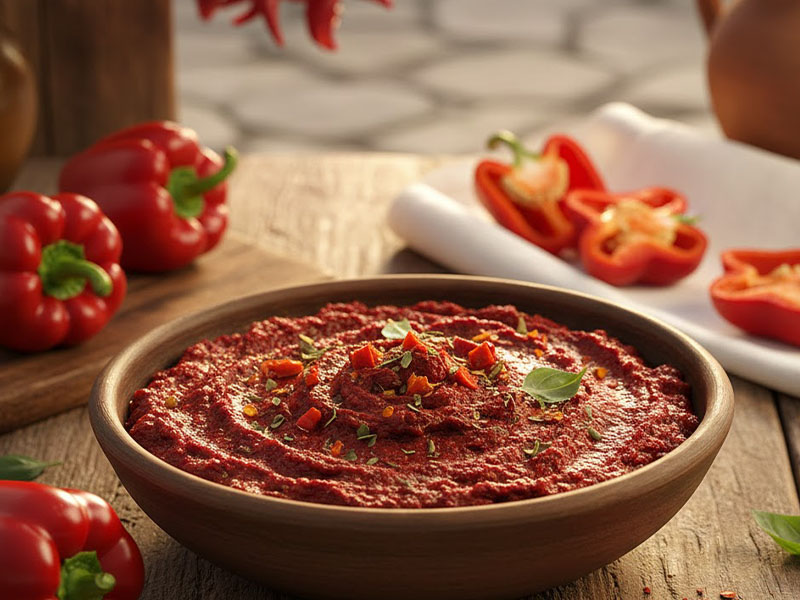 Güneşte kurutulmuş tatlı biber salçası ilgi çekti