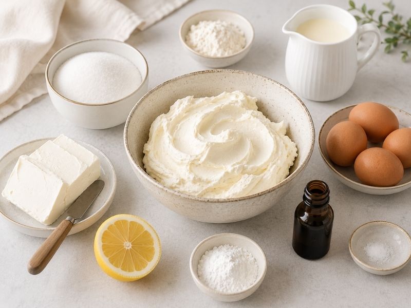 Krem Peynir San Sebastian Cheesecake’in Temel Malzemesidir