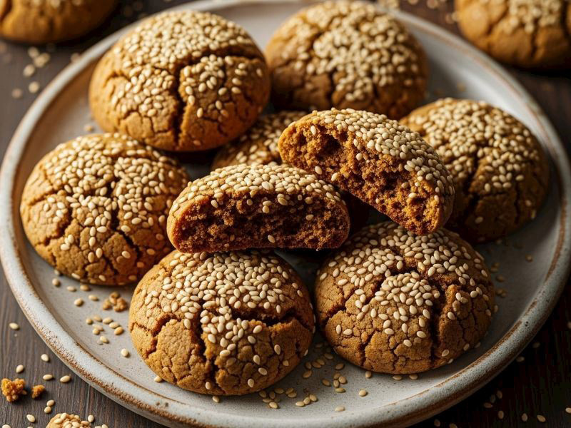 Tahinli Susamlı Kurabiye