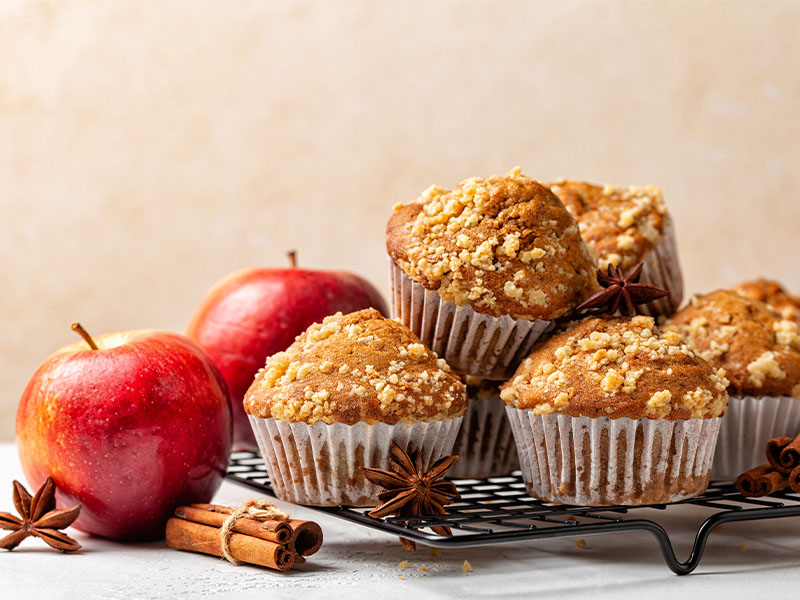 elmalı tarçınlı cupcake