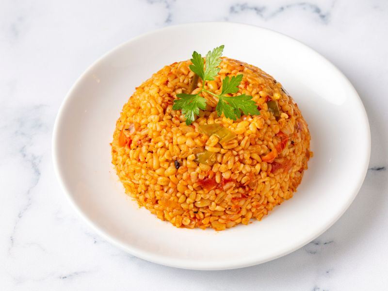 salçalı bulgur pilavı