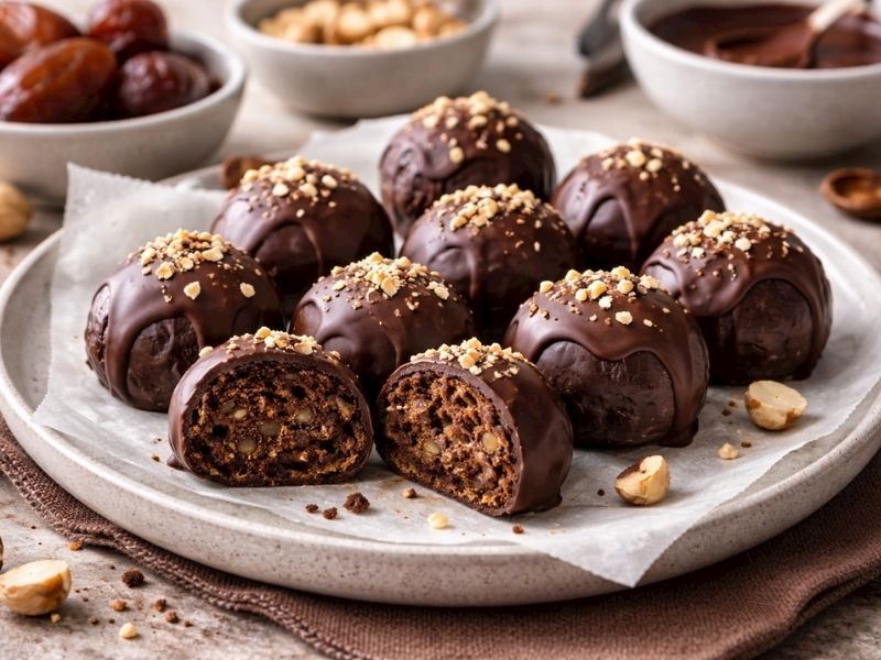 4 Malzemeli Pişmeyen Trüf Tarifi