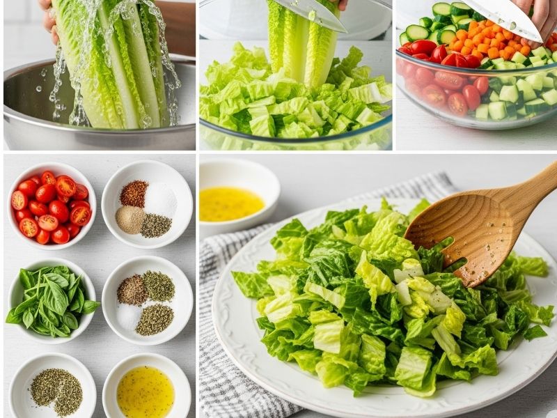 Marul Salatası Hazırlama Aşamaları
