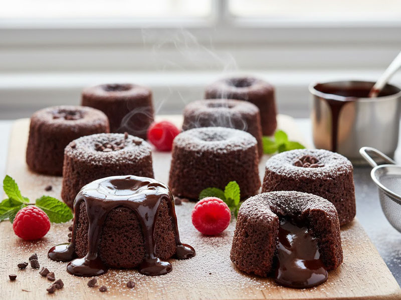 Mini Çikolatalı Kekler