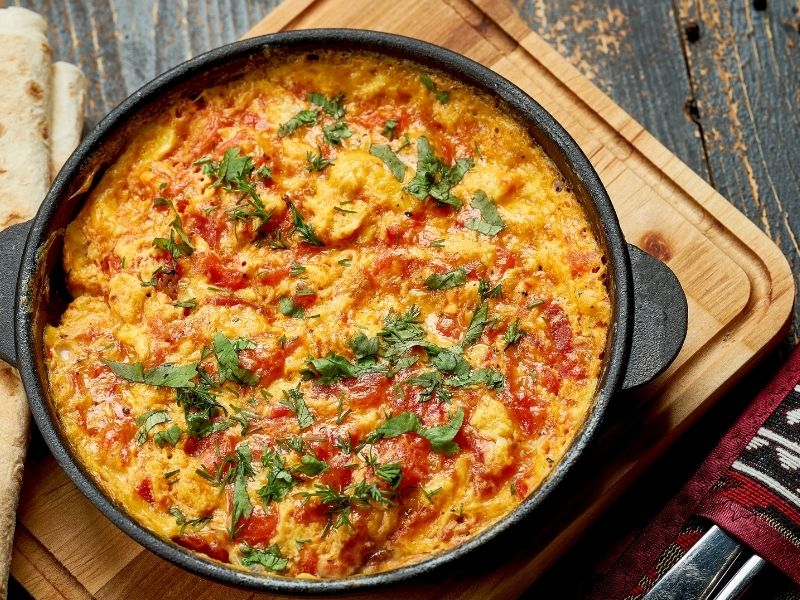 Taco Aromalı Yumurta İçin Gurme Tamamlayıcılar 