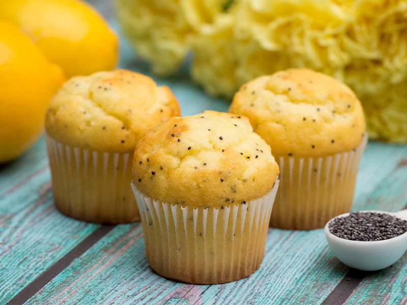 limonlu haşhaş tohumlu cupcake