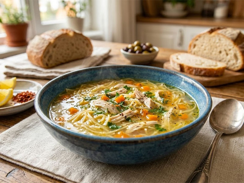 Tavuklu Şehriye Çorbası
