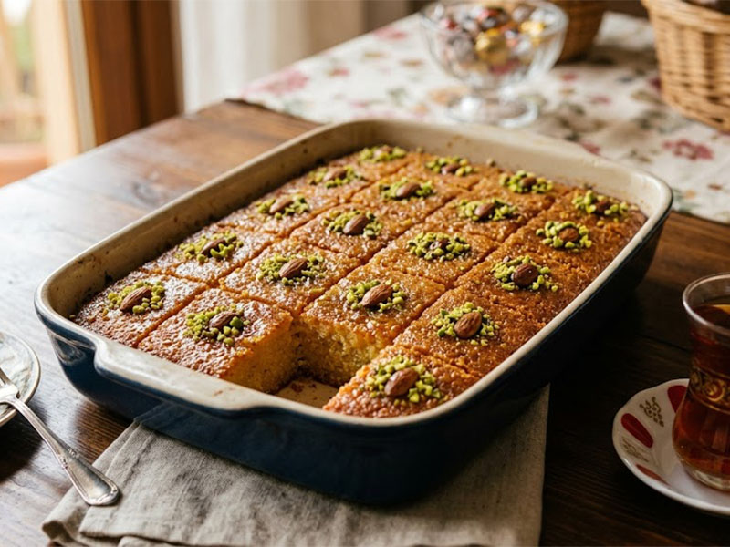 Şerbetli İrmik Tatlısı