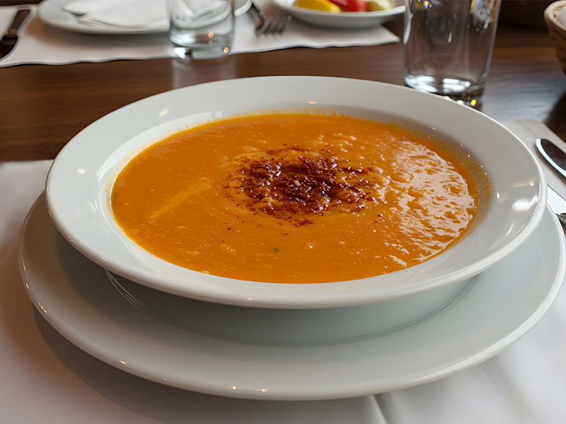 Kırmızı Biberli Mercimek Çorbası