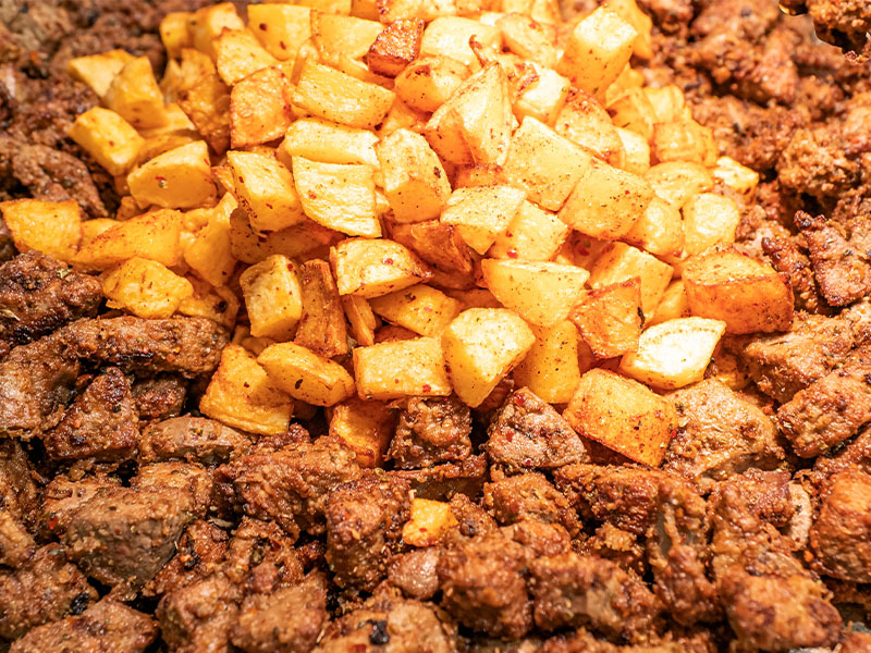 Kızartma sırasında yüksek ateşte ve az süre pişirin