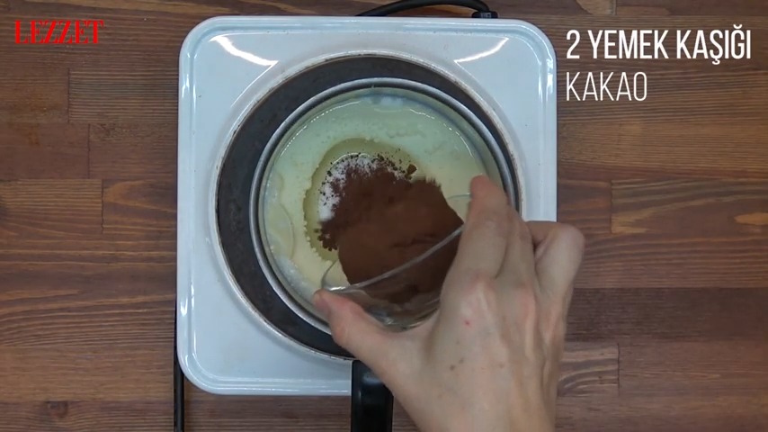 süte eklenen kakao