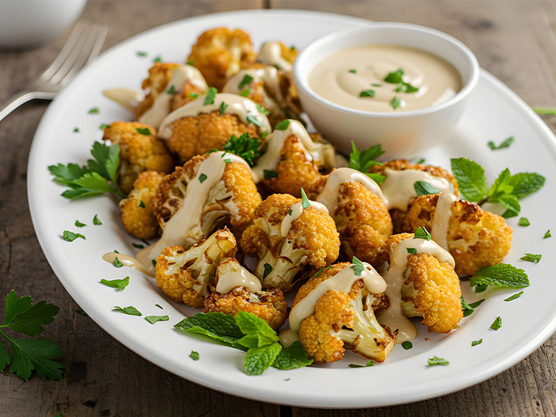 tahin soslu karnabahar