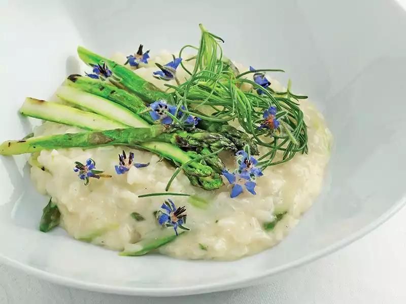 kuşkonmazlı risotto