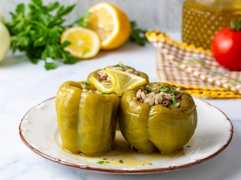 Zeytinyağlı Biber Dolması Tarifi