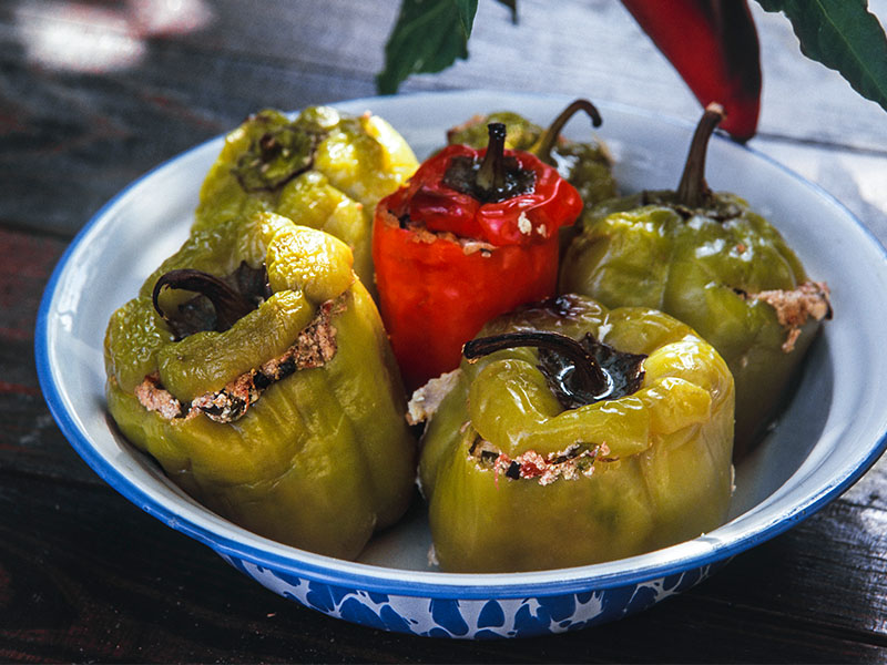 yeşil biber dolması