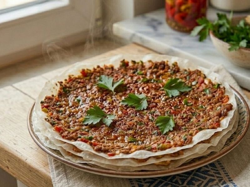 Evde Şipşak Pirinç Yufkalı Lahmacun