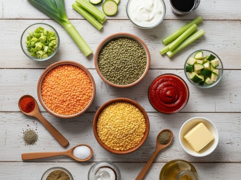 Pürüzsüz Mercimek Çorbası Malzemeler İçin Alternatif Öneriler