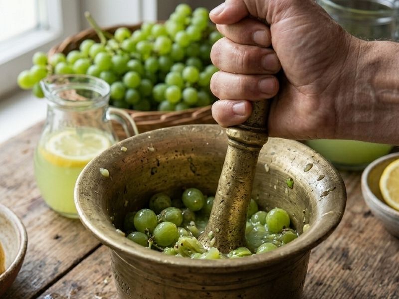 Olgunlaşmamış Üzümlerin Doğal Ekşisi