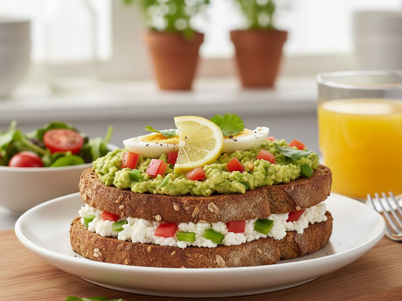 Lor Peynirli Sebzeli Tost