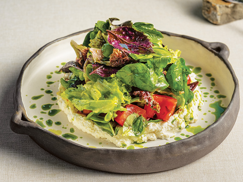 Lor Peynir Kremalı Domates & Bahçe Yeşillikleri