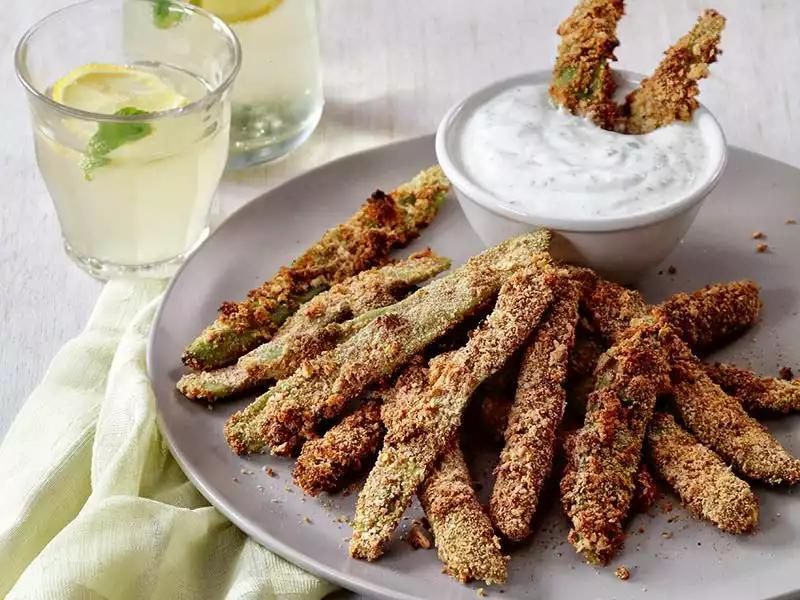 fırında çıtır fasulye