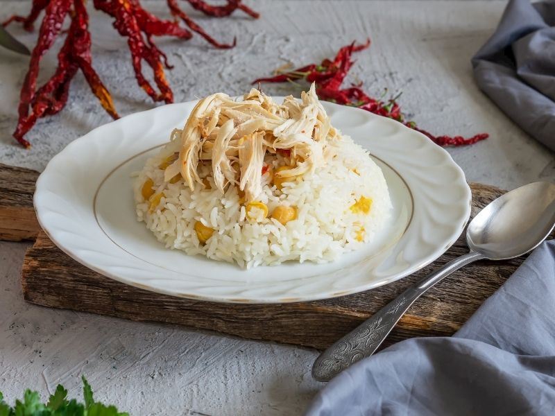 Kavurma ve tavuğu ekleme