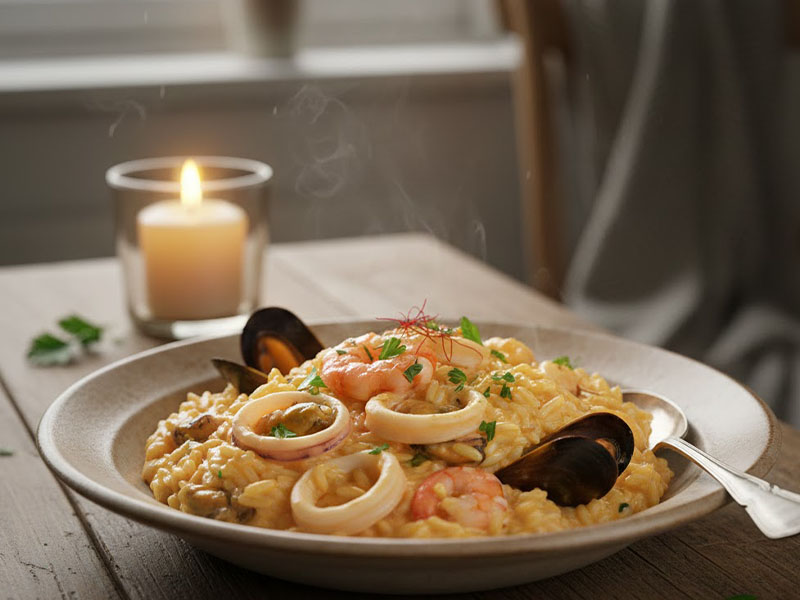 Balık – Deniz Mahsullü Risotto