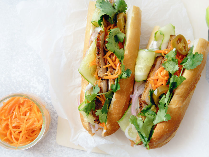 roasted pork belly banh mi