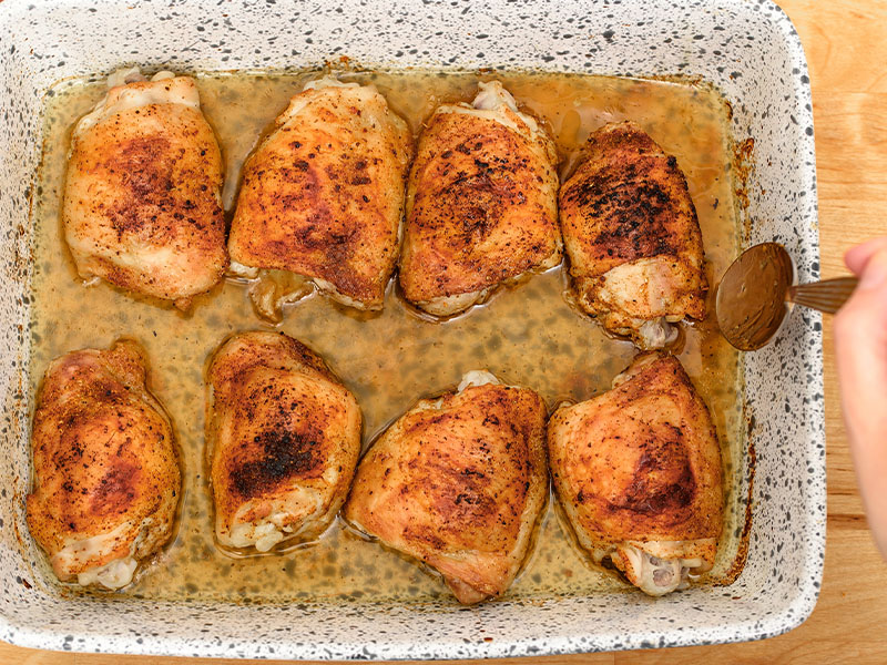 Fırında Baharatlı Tavuk But