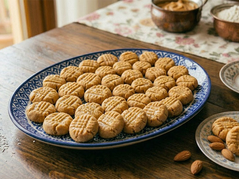 Kolay Fıstık Ezmeli Kurabiye