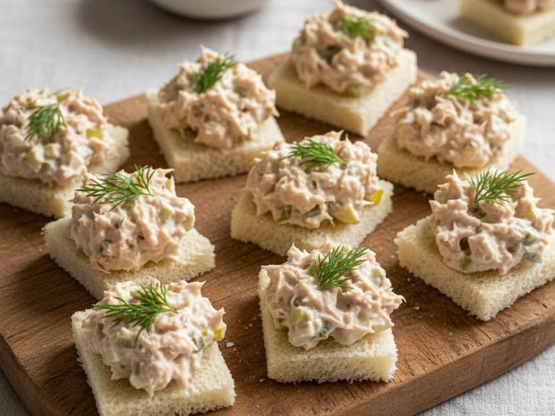 Ton Balıklı Mini Sandviçler