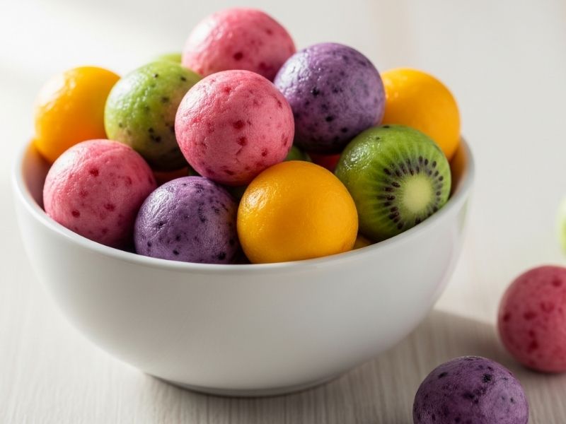 Meyveli Yoğurt Topları