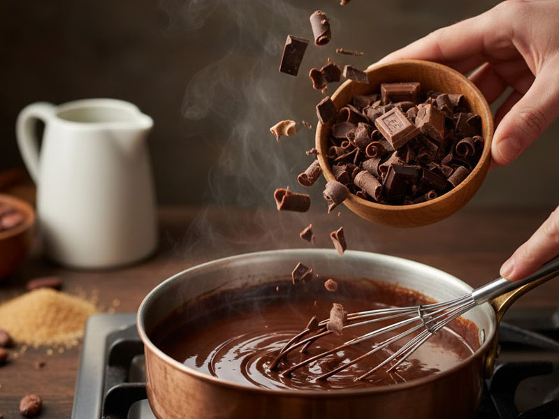 Çikolatayı Parça Parça Ekleyin