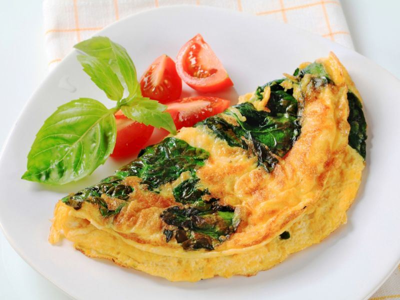 ıspanaklı omlet