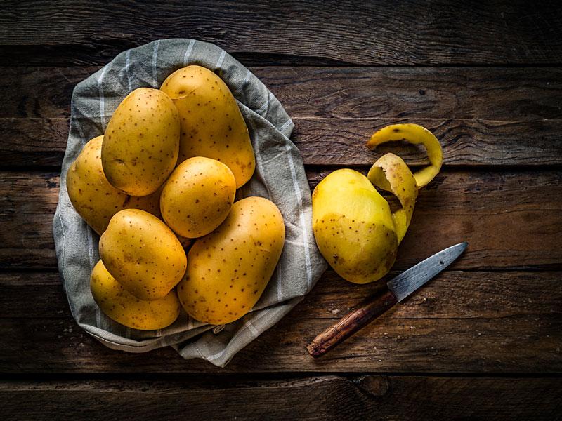 kabuklu patates