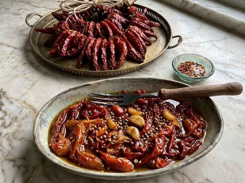 Kaynar Suda Biberleri Yumuşatın