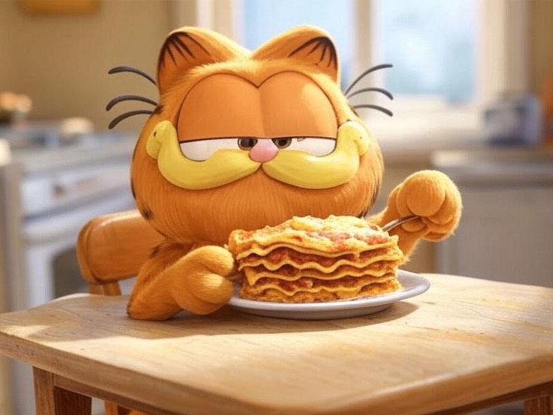 garfield lazanya