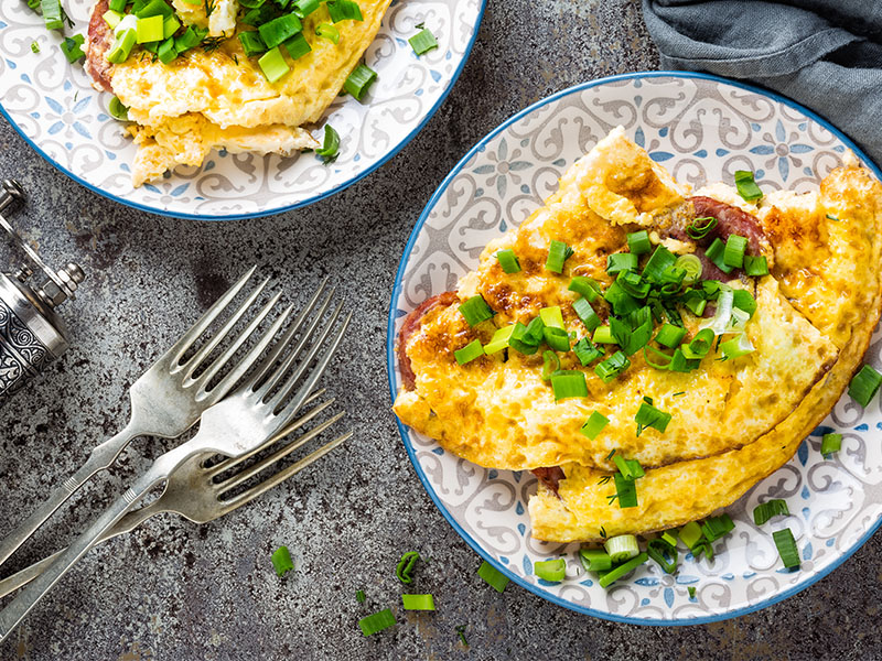 kaşarlı omlet