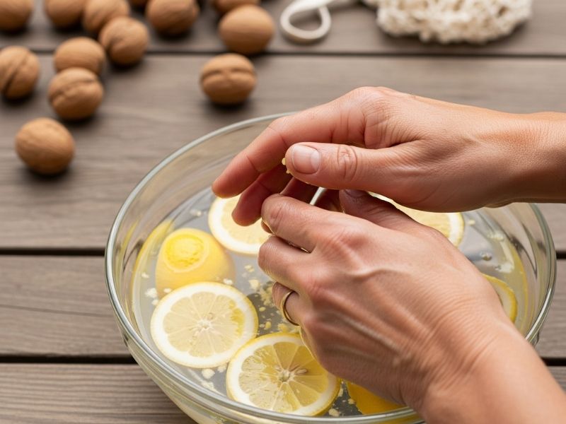 Toplama Öncesi Eller İçin Limonlu Su Yöntemi