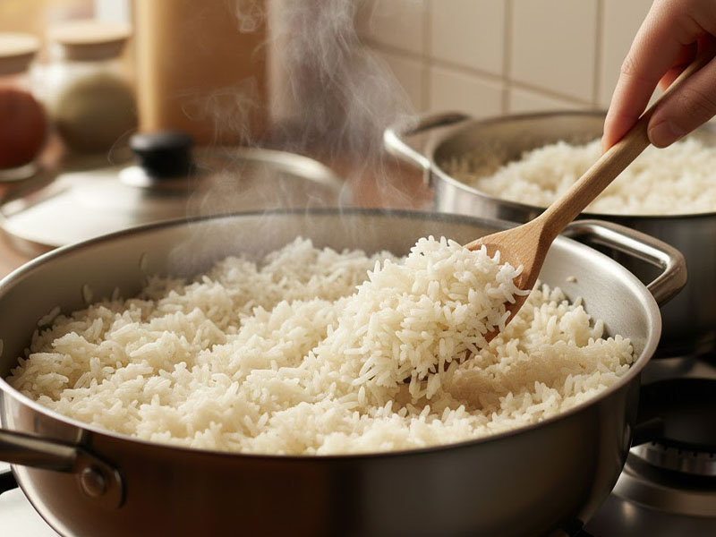 Tuzsuz Pilav ile Karıştırma Yöntemi