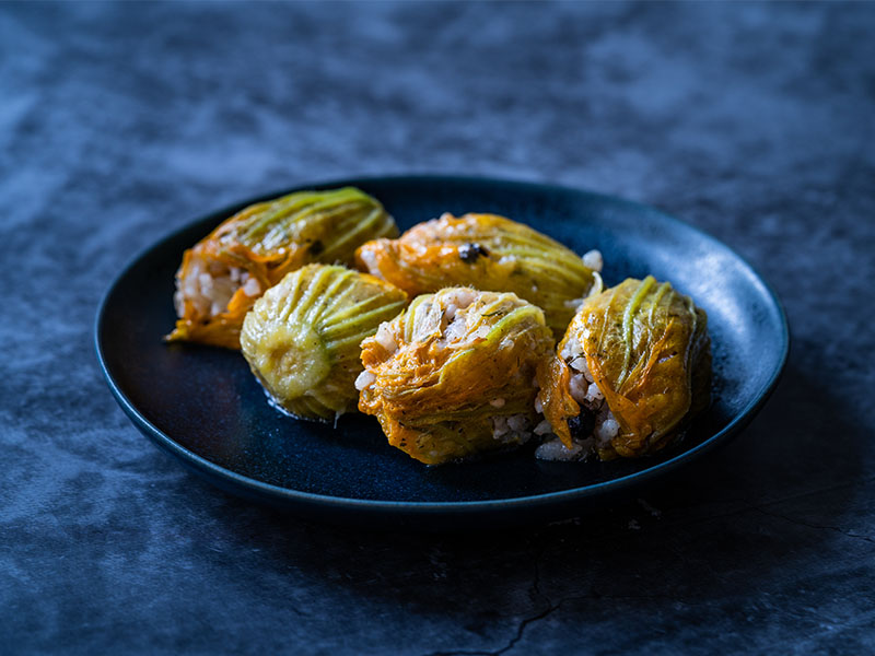 kabak çiçeği dolması