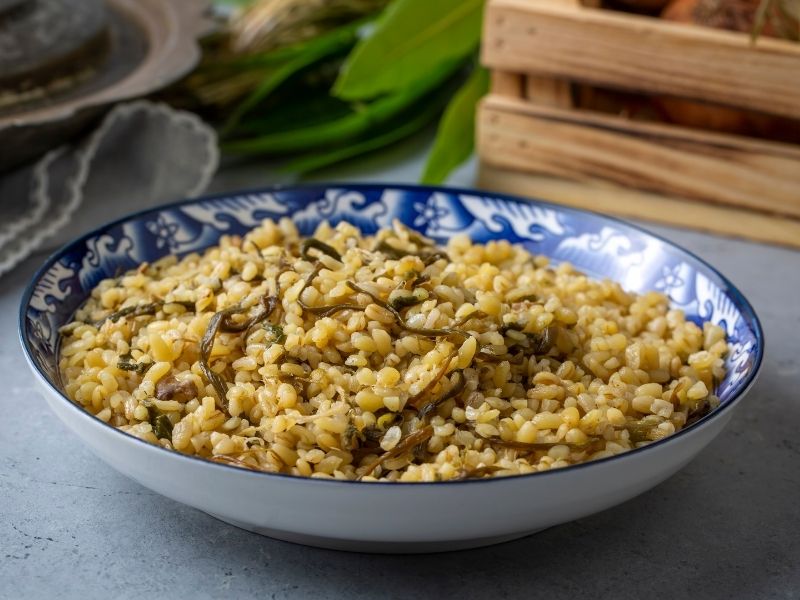 Çiriş Otlu Bulgur Pilavı