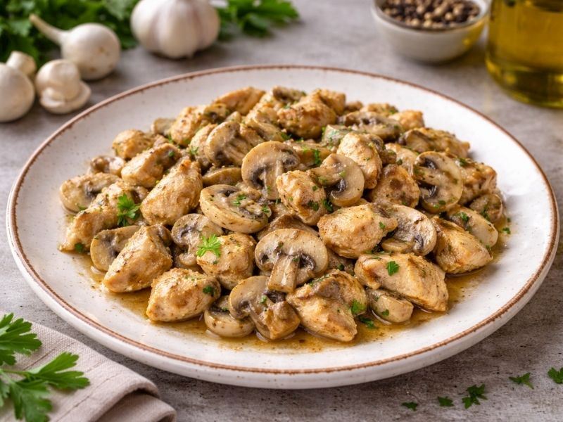 Mantarlı Tavuk Sote Tarifi