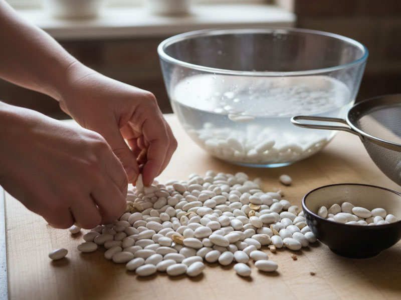 Fasulyeyi Seçmek ve Temizlemek