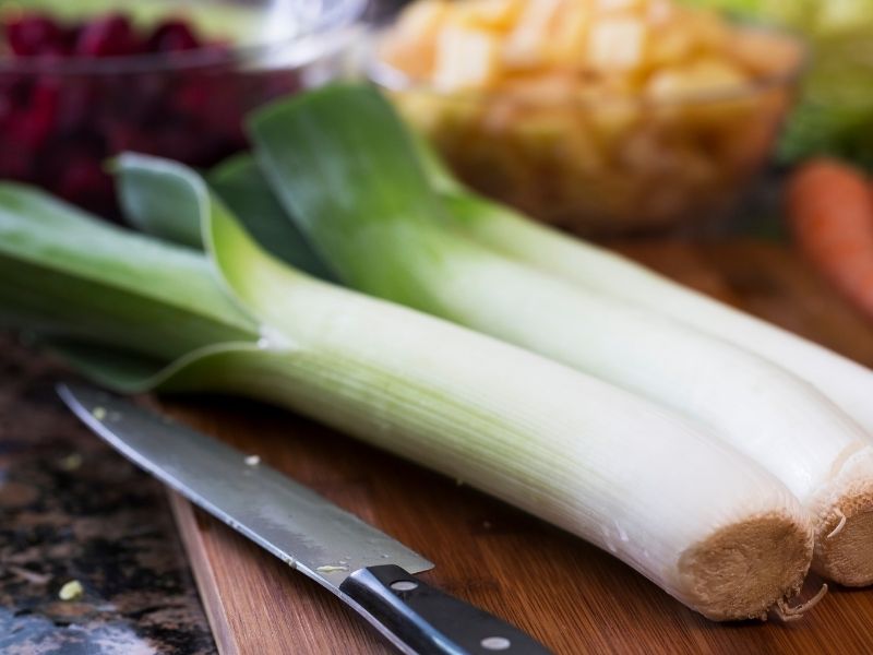 Pırasaların Fırına Hazırlanışı