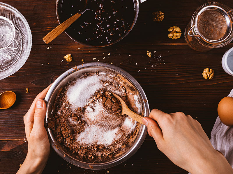 Kakaolu karışımı dikkatli hazırlayın