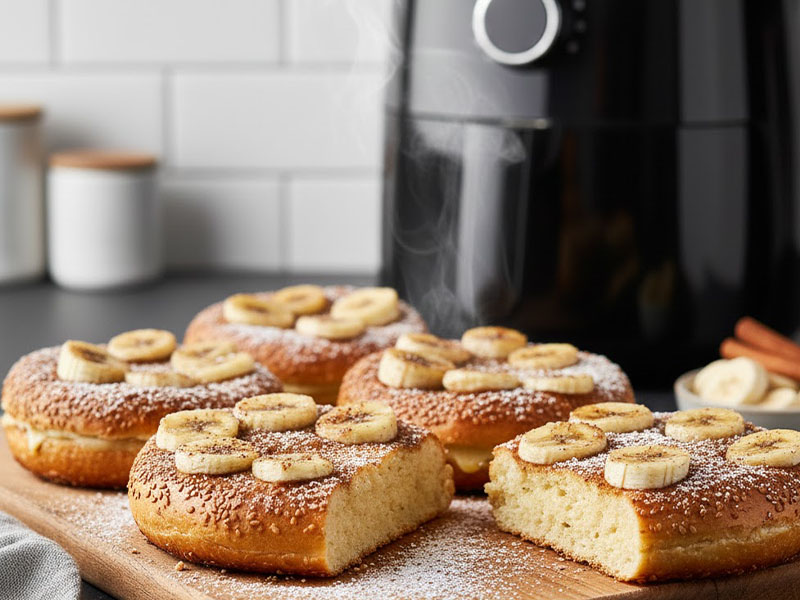 Airfryer’da Muzlu Tarçınlı Ekmek
