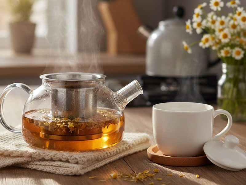 Papatya Çayı (Demlenir)