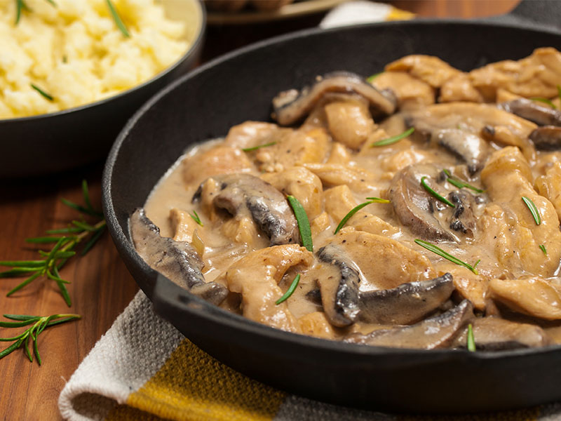 Kremalı Mantarlı Tavuk