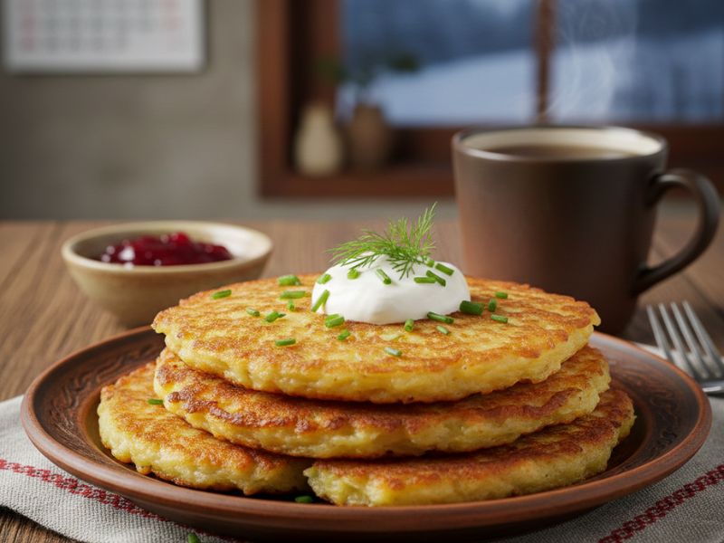 Kartupeļu pankukas - Letonya